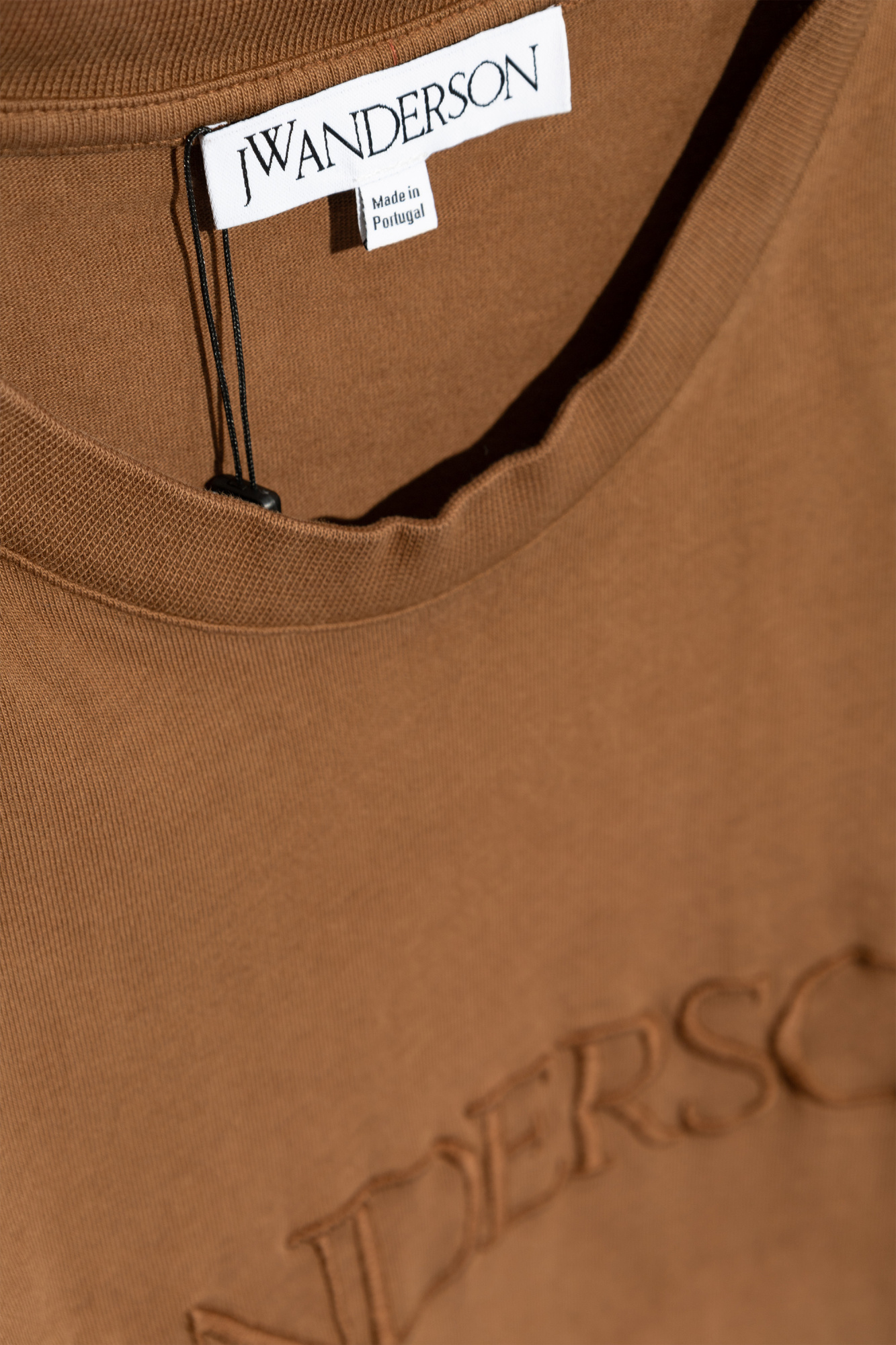 Tシャツ・カットソー JW ANDERSON Men T Shirts JT0238PG1551619 Brown Logo T-shirt - JW ANDERSON - Giordano Boutique